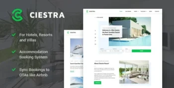 MotoPress Ciestra (v1.7.0) Professional WordPress Theme for Property Rental Website