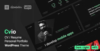 Cvio Personal Portfolio WordPress Theme