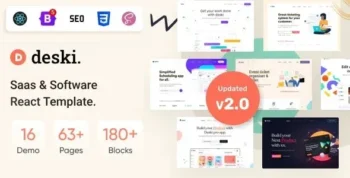Deski 19 August 2023 – Saas & Software HTML + Deski React Bundle
