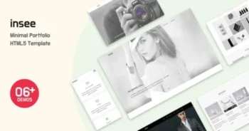 Insee – Minimal Portfolio HTML Template