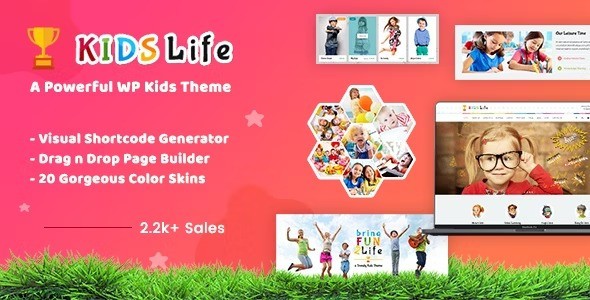 Kids Life Children School WordPress Theme
