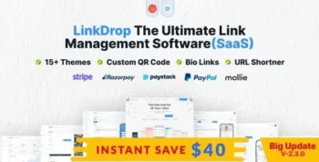 Linkdrop (v3.6.0) SaaS Link Management Tool