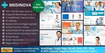 Medinova v5.0 Medical Health HTML Template