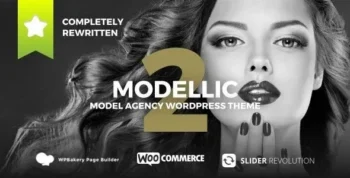 Modellic WooCommerce & Booking Model Agency WordPress Theme
