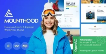 Mounthood (v1.3.2) A Modern Ski and Snowboard School WordPress Theme