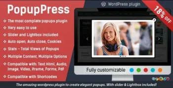 Popup Plugin for WordPress v3.9.1 Popup Press – Popups Slider & Lightbox