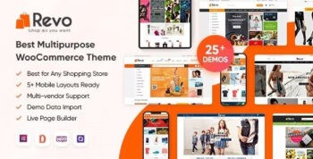 Revo v4.0.25 Multipurpose Woo WP Theme (Activated)