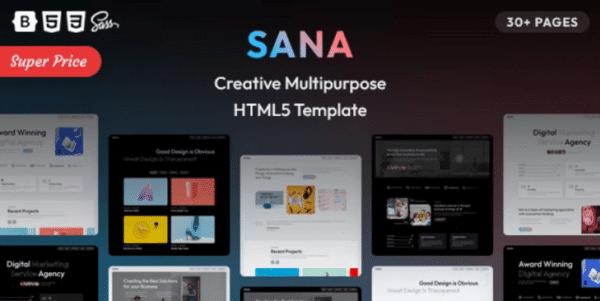 Sana (v1.1) Creative Multipurpose HTML5 Template