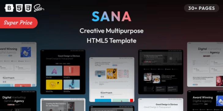 Sana (v1.1) Creative Multipurpose HTML5 Template