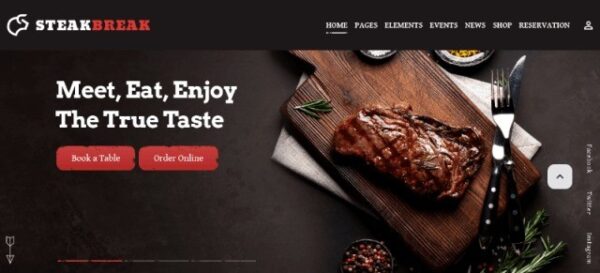 SteakBreak (v1.3) Meat Restaurant WordPress Theme