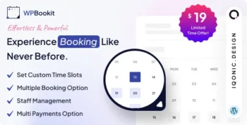WPBookit (v1.5.0) Appointment Booking WordPress Plugin