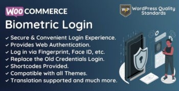 WooCommerce Biometric Login (v1.0.3) Fingerprint | Web Authentication (WebAuthn)