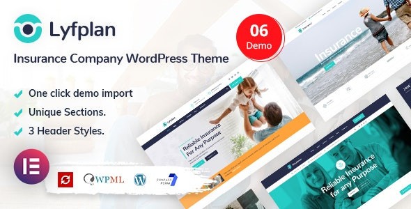 Lyfplan (v1.0.6) Insurance WordPress Theme