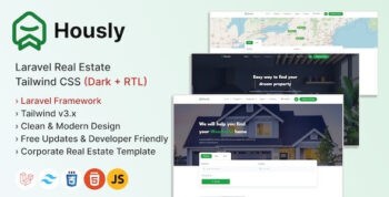 Hously (v1.7.4) Laravel Real Estate Multilingual System