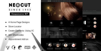 Neo Salon Barber Shop WordPress Theme