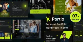 Portio (v1.0) Personal Portfolio Resume WordPress Theme