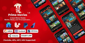 Prime Movies v2.0.0 Watch Live TV, Shows, Movies with Premium Subscription Plan