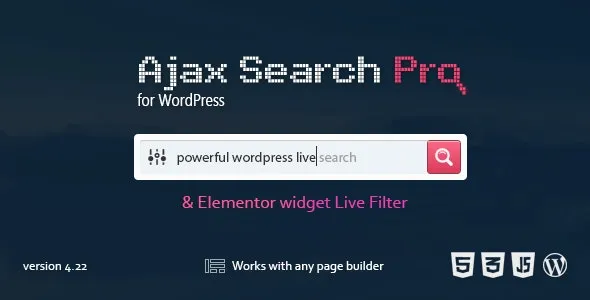 Ajax Search Pro Live WordPress Search & Filter Plugin
