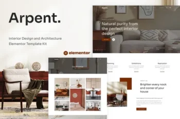Arpent ? Interior Design and Architecture Elementor Template Kit