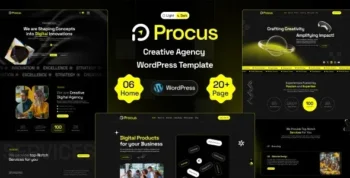 Procus   Modern Creative Digital Agency WordPress Theme