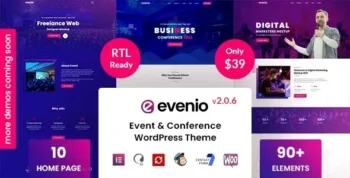 Evenio Event Conference WordPress Theme