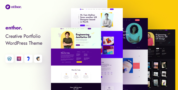 Enthor Creative Portfolio WordPress Theme