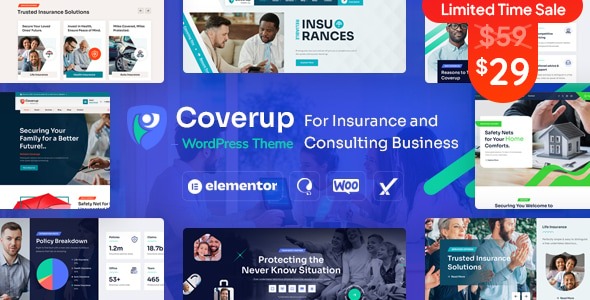 CoverUp v1.0 Insurance & Consulting Business WordPress Theme