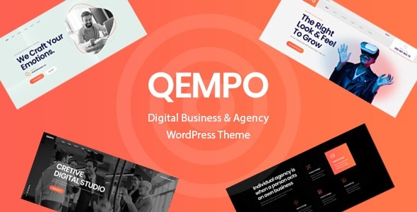 Qempo (v1.3.8) Digital Agency Services WordPress Theme