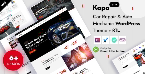 Kapa Car Repair & Auto Services WordPress Theme