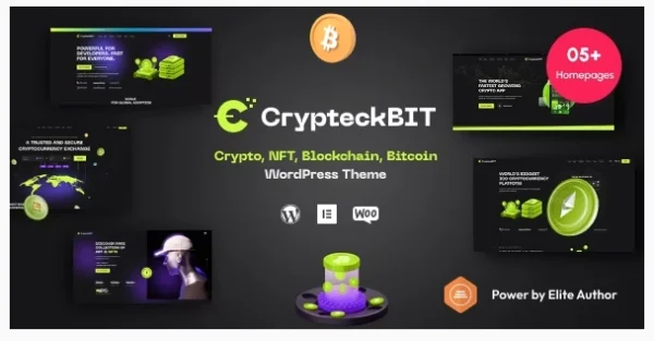 Crypteck - ICO Landing Page & Crypto WordPress Theme