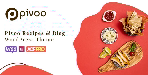 Pivoo Food & Recipe Blog WordPress Theme