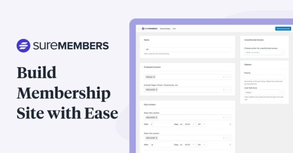 SureMembers (v1.10.6) Sell and Grow your Membership Site with Ease (Activated)