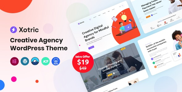 Xotric (v1.2) Creative Agency WordPress Theme + RTL