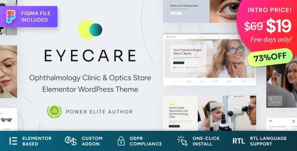Eye Care v1.1.0 WordPress Theme for Optometrist & Eye Clinic