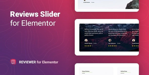 Reviewer Reviews Slider for Elementor
